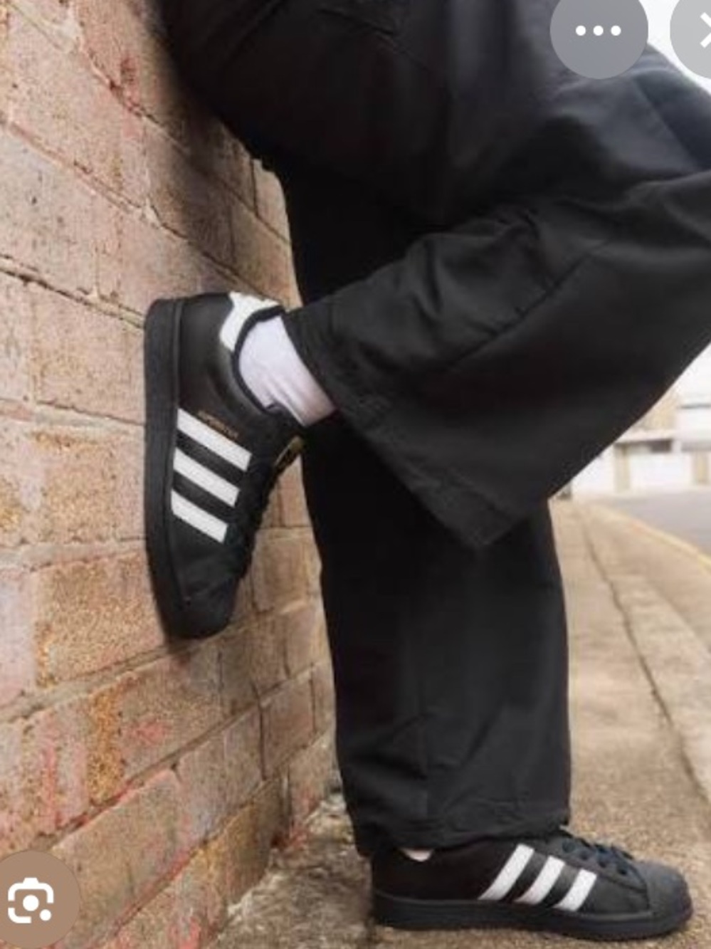 ADIDAS Kids Superstar Black sneakers white three-stripe and Shell Toes Cap | 6